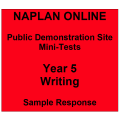 NAPLAN Online MiniTest Answers Writing Year 5